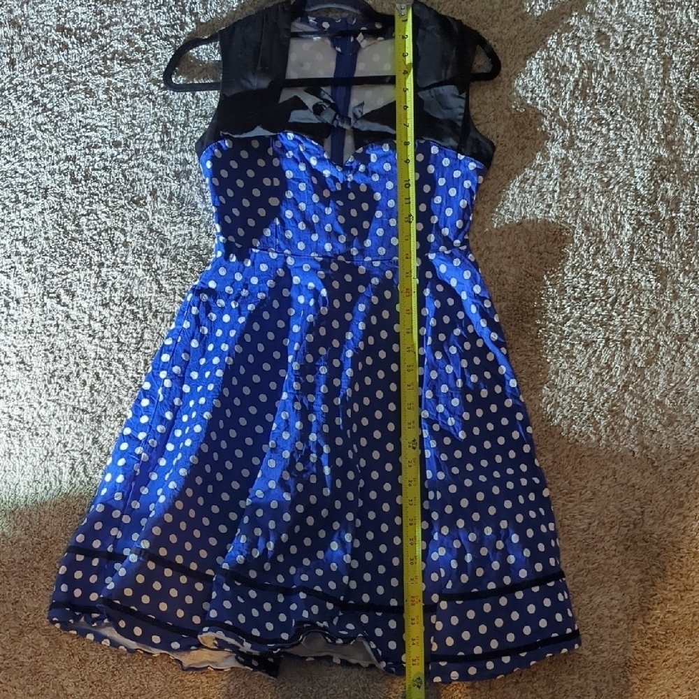 Blue Polka Dot Dress - Picture 6 of 7